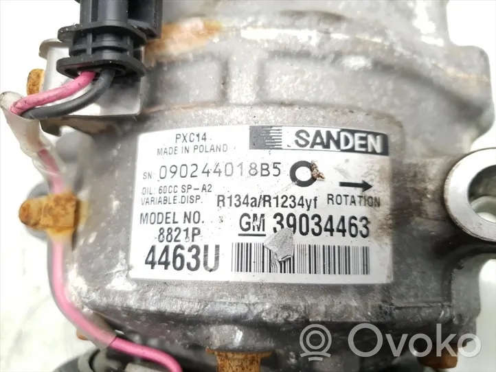 Opel Astra J Compressore aria condizionata (A/C) (pompa) 39034463