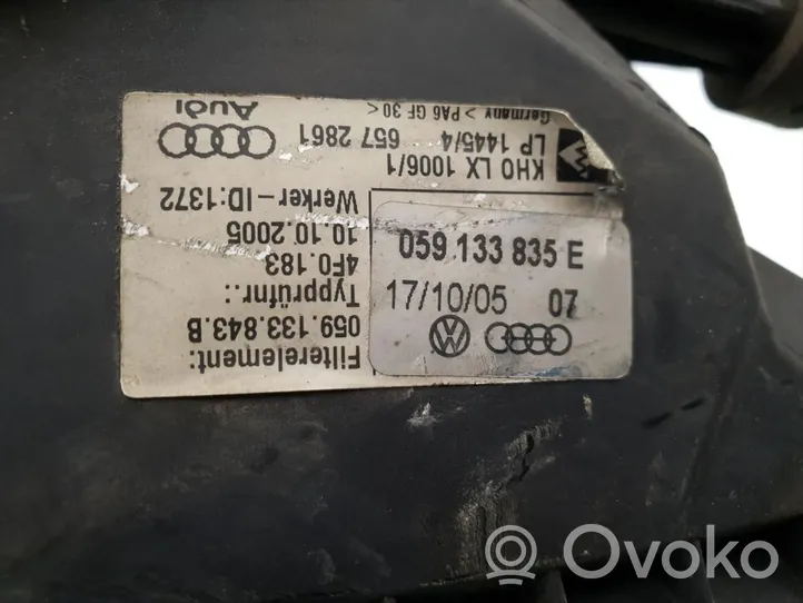 Audi A6 S6 C6 4F Obudowa filtra powietrza 059133835E