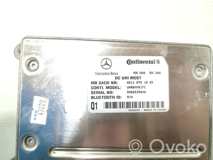 Mercedes-Benz CLC CL203 Moduł / Sterownik Bluetooth A2118701885