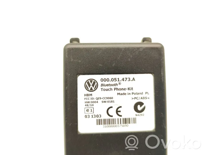 Volkswagen Touareg I Centralina/modulo bluetooth 000051473A