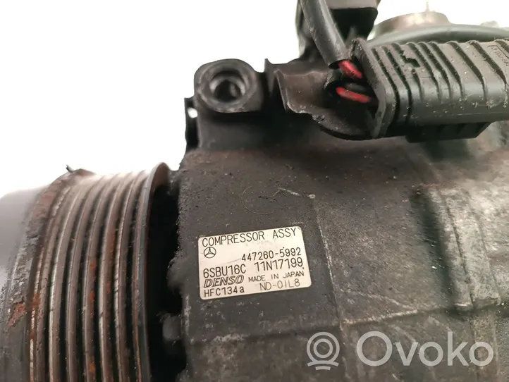 Mercedes-Benz E AMG W212 Compressore aria condizionata (A/C) (pompa) 447260-5992