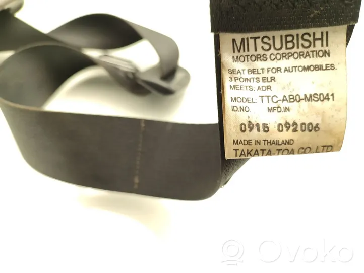Mitsubishi L200 Ceinture de sécurité arrière TTC-AB0-MS041