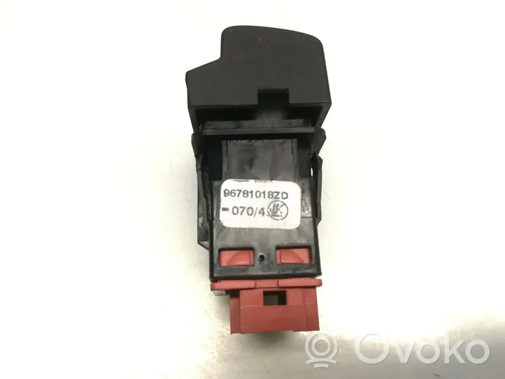 Citroen C4 II Picasso Botón interruptor de luz de peligro 96781018ZD