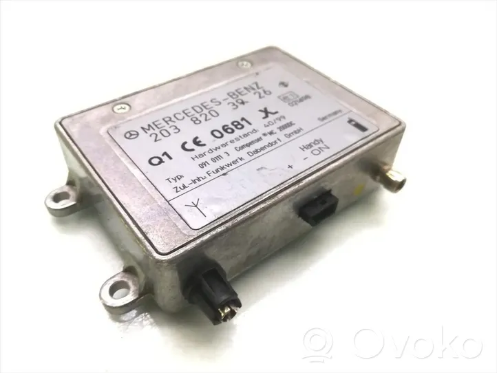 Mercedes-Benz S W220 Antenna control unit 2038203926