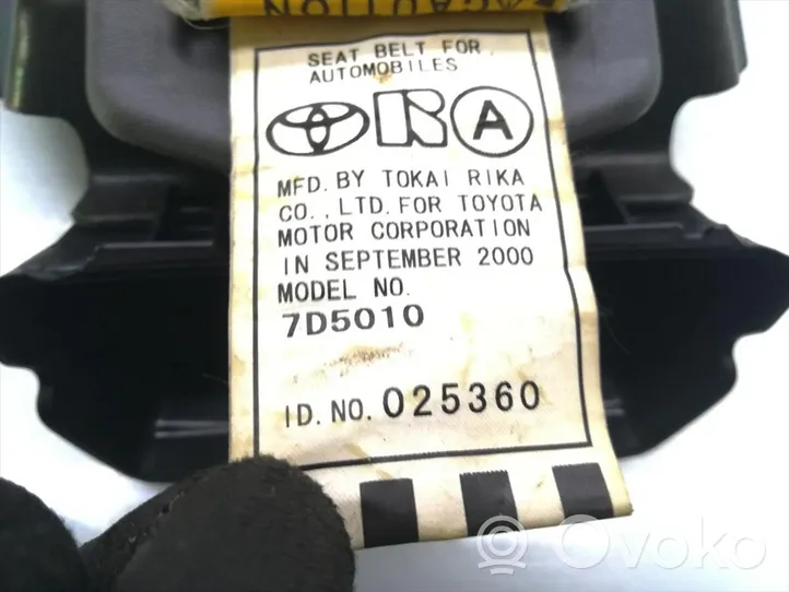 Toyota RAV 4 (XA20) Keskipaikan turvavyö (takaistuin) 7D5010