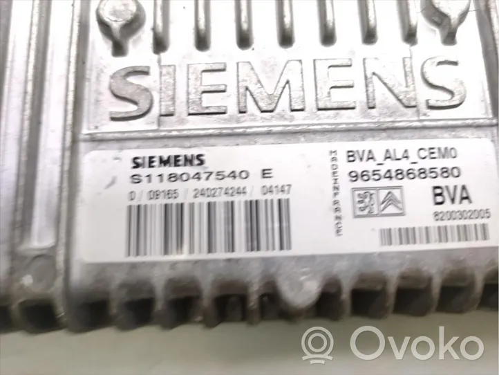 Citroen C8 Module de contrôle de boîte de vitesses ECU 9654868580