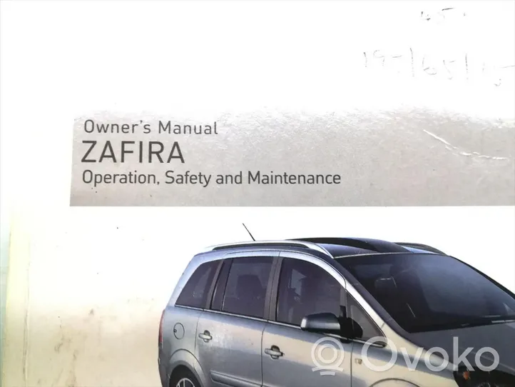 Opel Zafira B Serviso knygelė --