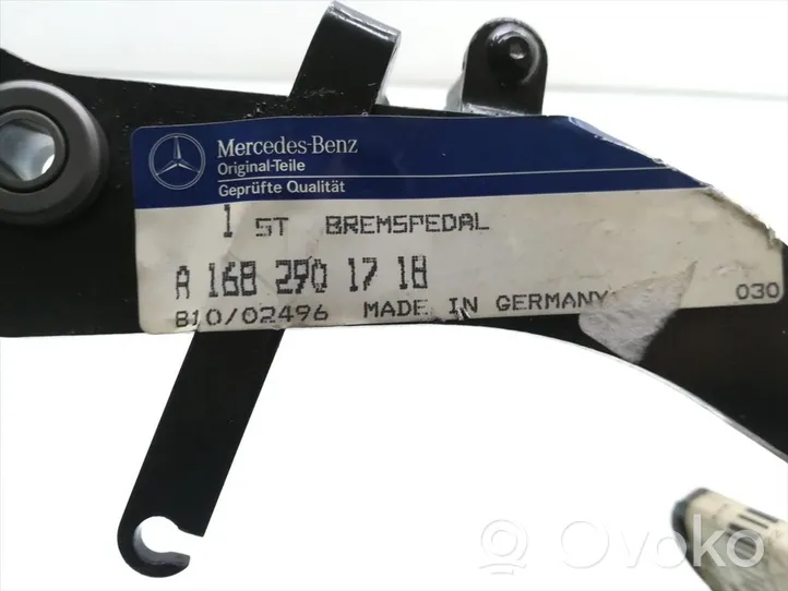 Mercedes-Benz A W168 Stabdžių pedalas A1682901718