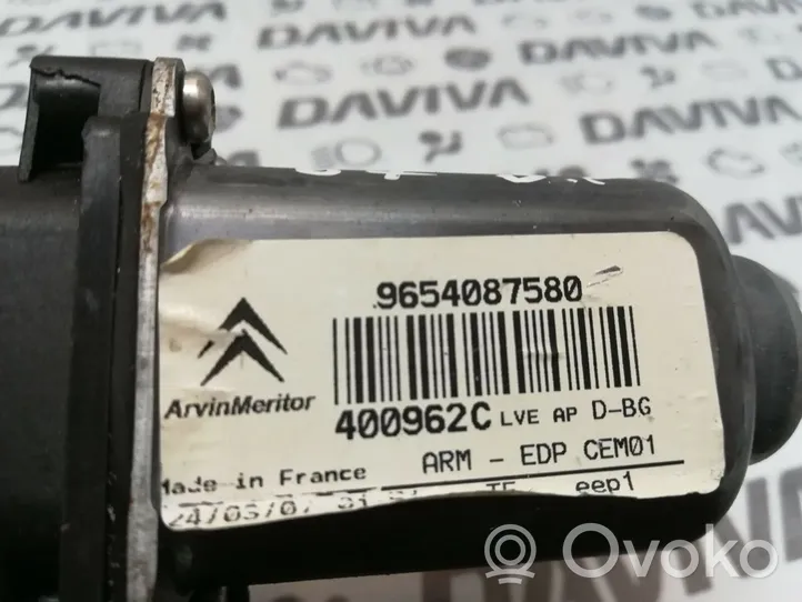 Citroen C4 I Moteur de lève-vitre de porte avant 9654087580