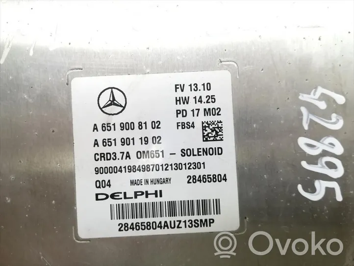 Mercedes-Benz SLR McLaren C199 Moottorin ohjainlaite/moduuli A6519008102