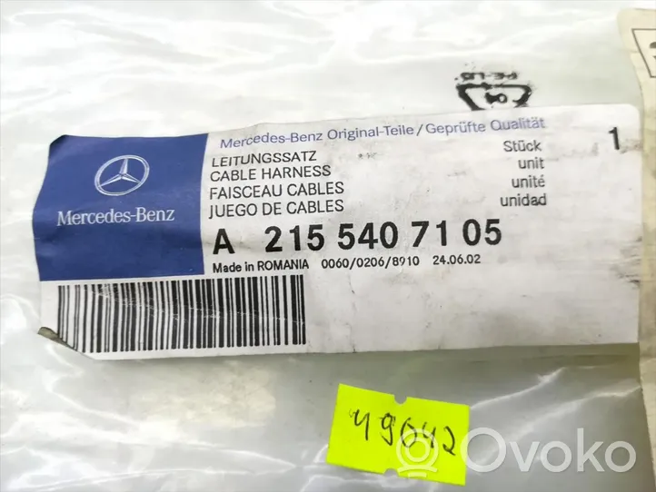 Mercedes-Benz S W220 Autres faisceaux de câbles A2155407105