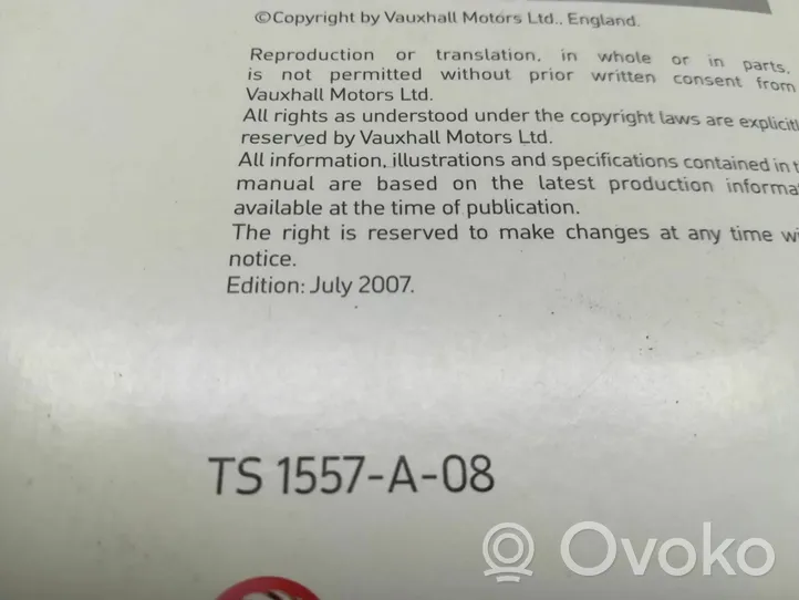 Opel Vectra B Libro con el historial de mantenimiento del propietario 