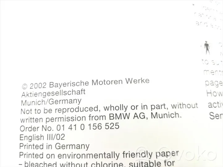 BMW 3 E46 Libretto di servizio dei proprietari 