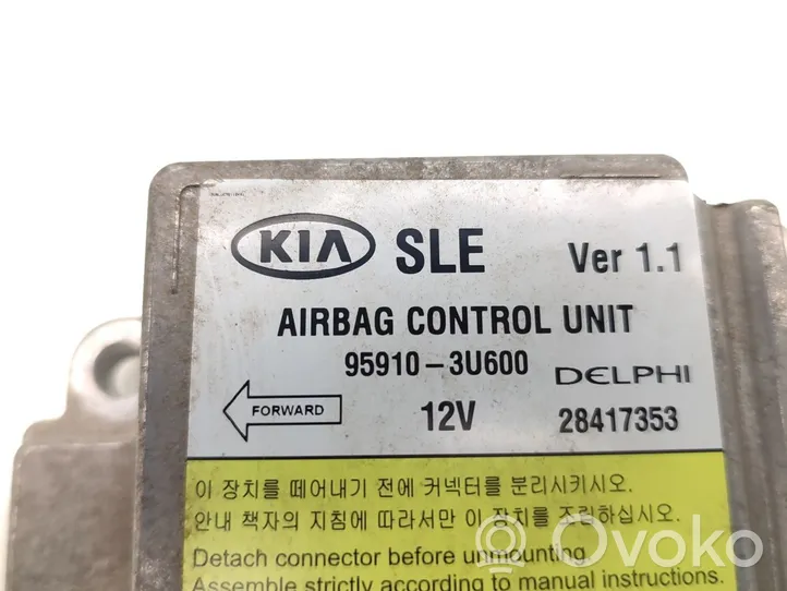 KIA Sportage Centralina/modulo airbag 95910-3U600