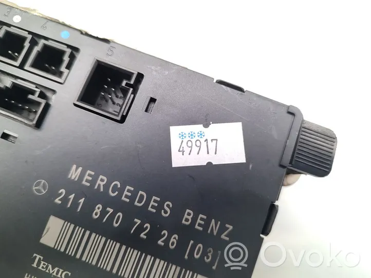 Mercedes-Benz E AMG W212 Sterownik / Moduł drzwi 2118707226