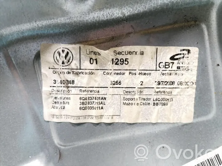 Volkswagen Polo IV 9N3 Fensterheber elektrisch mit Motor Tür vorne 6Q4837401AN