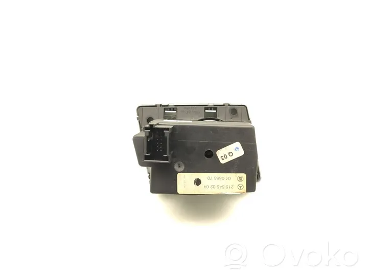 Mercedes-Benz CL C215 Interruttore luci 2155450204