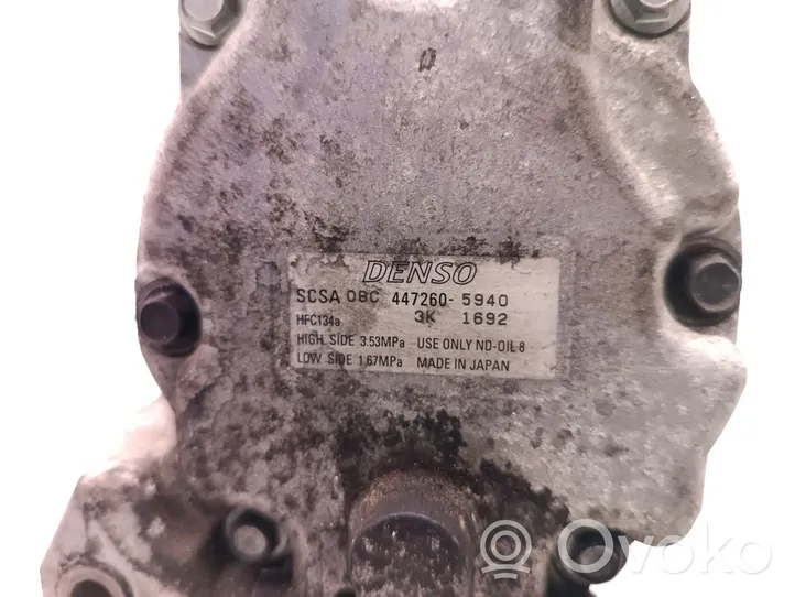 Subaru Legacy Compressore aria condizionata (A/C) (pompa) 447260-5940