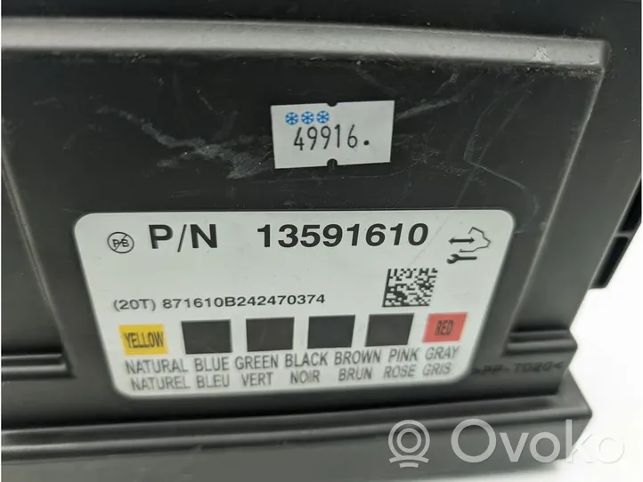 Opel Astra J Moduł / Sterownik komfortu 13591610