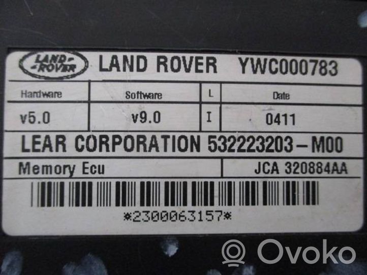 Land Rover Discovery 3 - LR3 Sėdynės valdymo blokas JCA320884AA