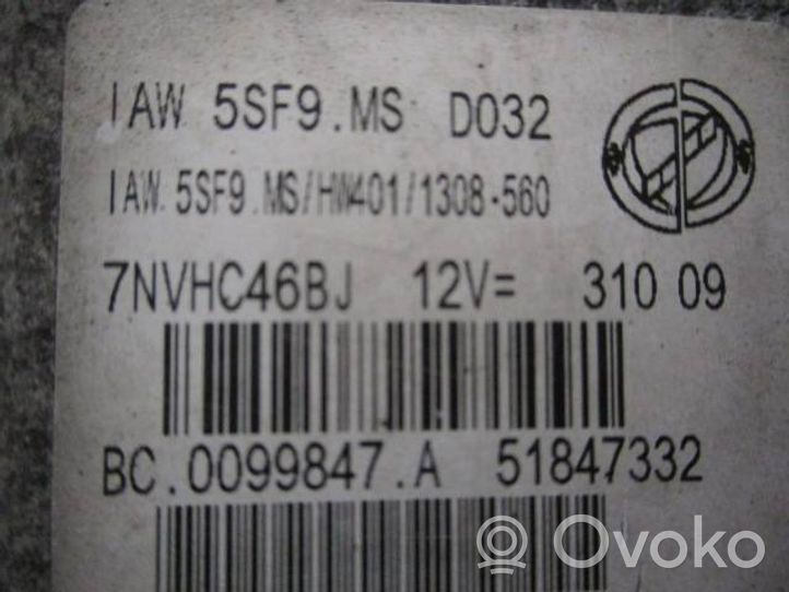 Fiat 500 Sterownik / Moduł ECU 5SF9MSD032