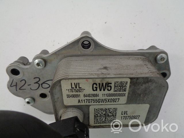 Opel Astra K Support de filtre à huile 55490091