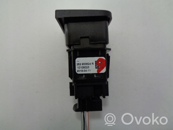 Renault Kadjar Botón interruptor de luz de peligro 252900624R