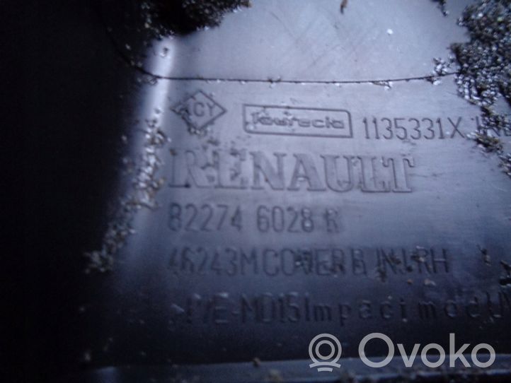 Renault Clio IV Inne elementy wykończeniowe drzwi tylnych 822746028R
