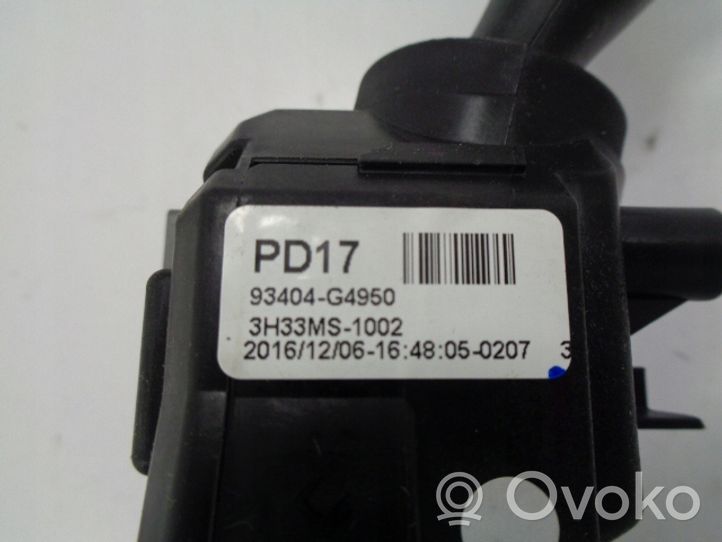 Hyundai i30 Leva/interruttore dell’indicatore di direzione e tergicristallo 93404G4950