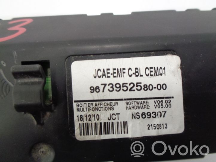 Citroen C4 II Monitori/näyttö/pieni näyttö 9673952580