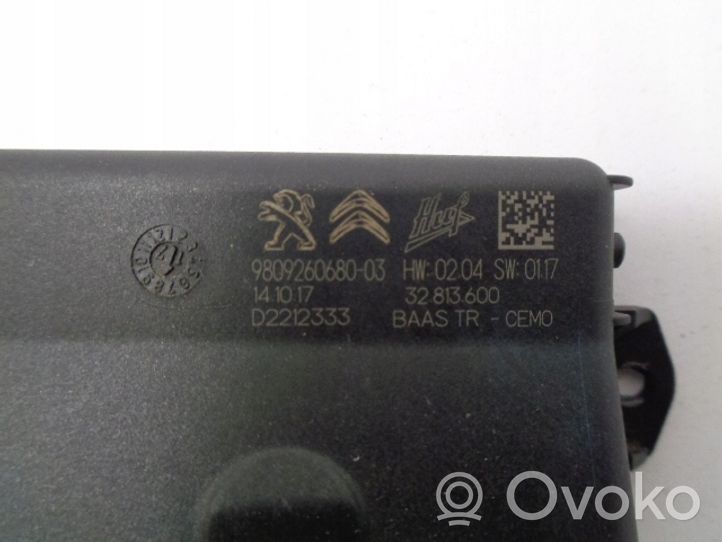 Citroen C8 Interrupteur d'ouverture de coffre 980926068