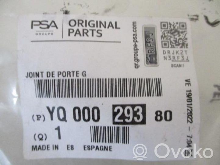 Citroen C3 Aircross Guarnizione in gomma portiera posteriore YQ00029380