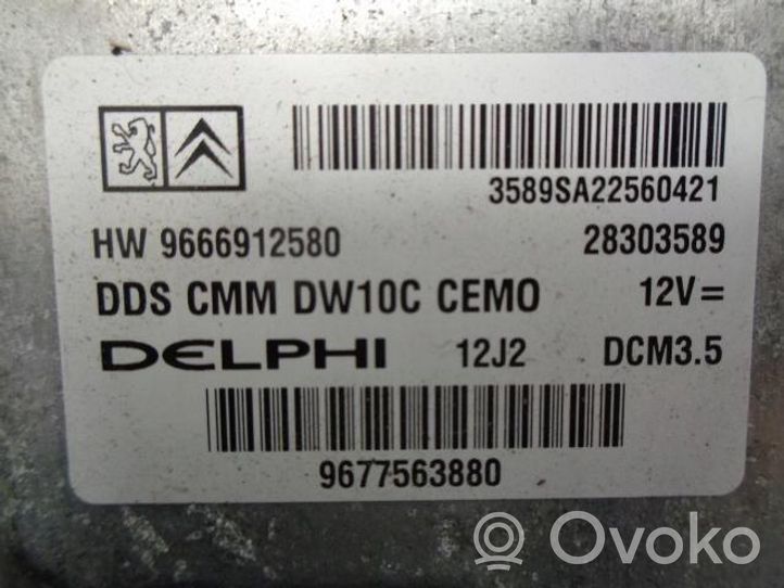 Citroen DS4 Komputer / Sterownik ECU i komplet kluczy 