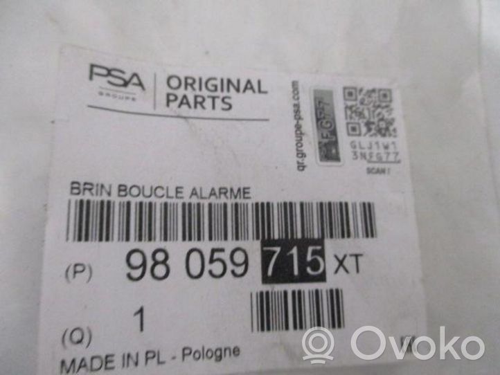 Citroen C4 Cactus Boucle de ceinture de sécurité arrière 98059715XT