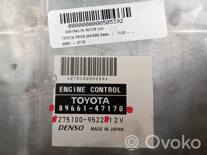 Toyota Prius (XW20) Unidad de control/módulo del motor 8966147170