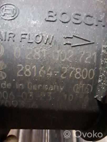 Hyundai Sonata Mass air flow meter 2816427800