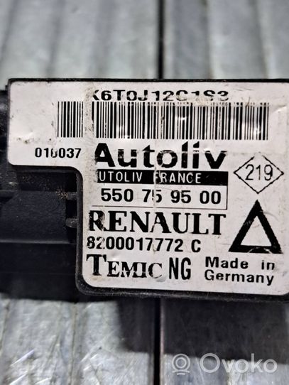 Renault Laguna I Czujnik uderzenia Airbag 550759500