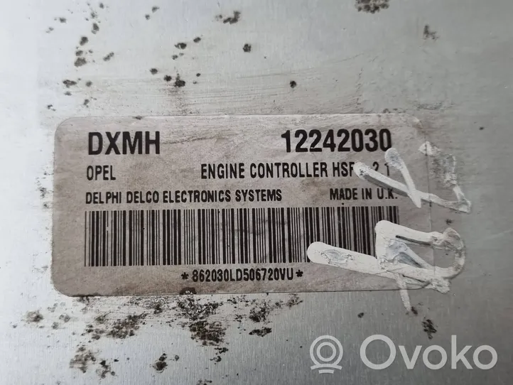 Opel Astra G Komputer / Sterownik ECU i komplet kluczy 12242030