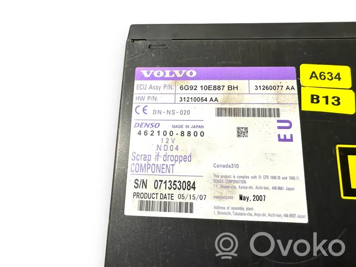 Volvo XC70 Radio/CD/DVD/GPS-pääyksikkö 6G9210E887BH