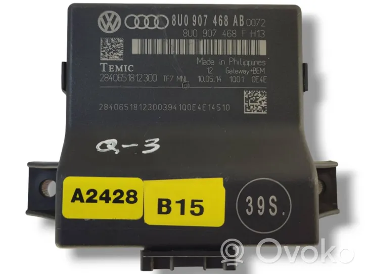 Audi Q3 8U Gateway-Steuermodul 8U0907468AB
