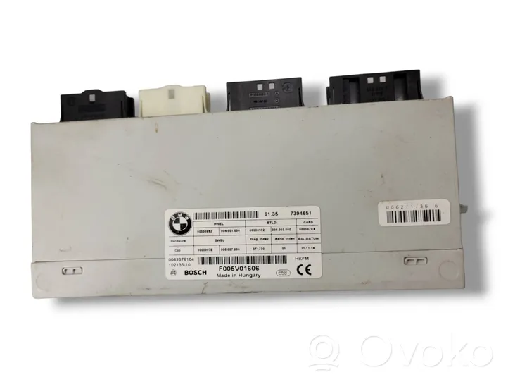 BMW 5 F10 F11 Sterownik / Moduł elektrycznej klapy tylnej / bagażnika 7394651