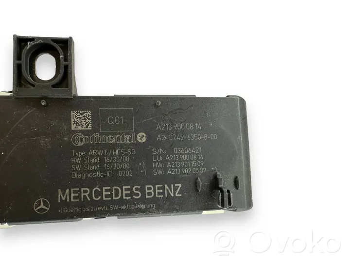 Mercedes-Benz E W213 Muut ohjainlaitteet/moduulit A2139000814