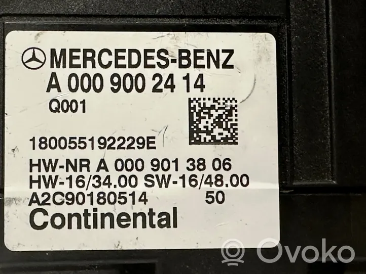 Mercedes-Benz GLC X253 C253 Sterownik / Moduł pompy wtryskowej A0009002414