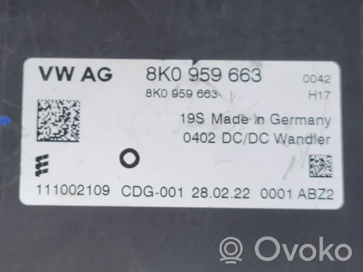 Audi A8 S8 D4 4H Inversor/convertidor de voltaje 8K0959663