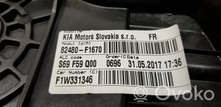 KIA Sportage Podnośnik szyby drzwi z silniczkiem 82481F1010