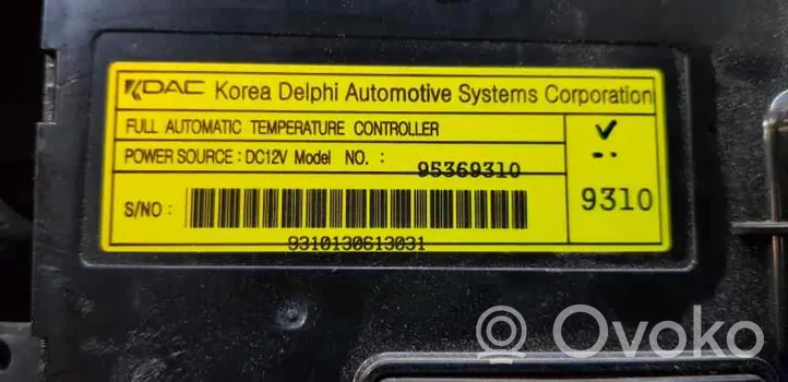 Chevrolet Captiva Module unité de contrôle climatisation 95369310