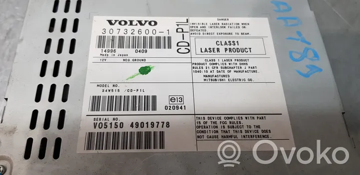 Volvo S40, V40 Hi-Fi-äänentoistojärjestelmä 30732600