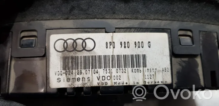 Audi A3 S3 8P Compteur de vitesse tableau de bord 8P0920900G