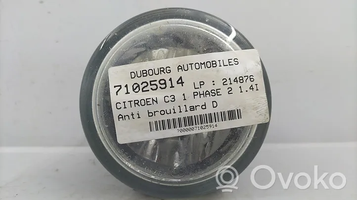 Citroen C3 Światło przeciwmgłowe przednie 00006208E1