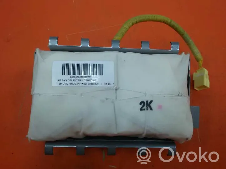 Toyota Prius (XW20) Poduszka powietrzna Airbag pasażera 7396047010